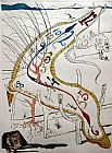Salvador Dali The frozen watches of space-time painting